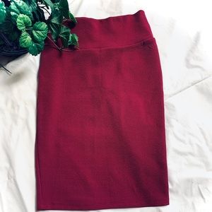 LulaRoe Cassie Pencil Skirt pink/purple XS